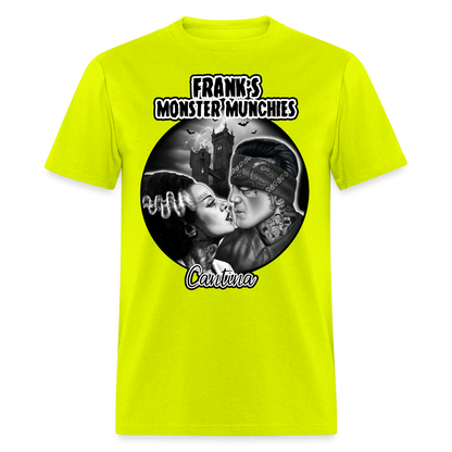 Frank's Monster Munchies Adult T-shirt - safety green