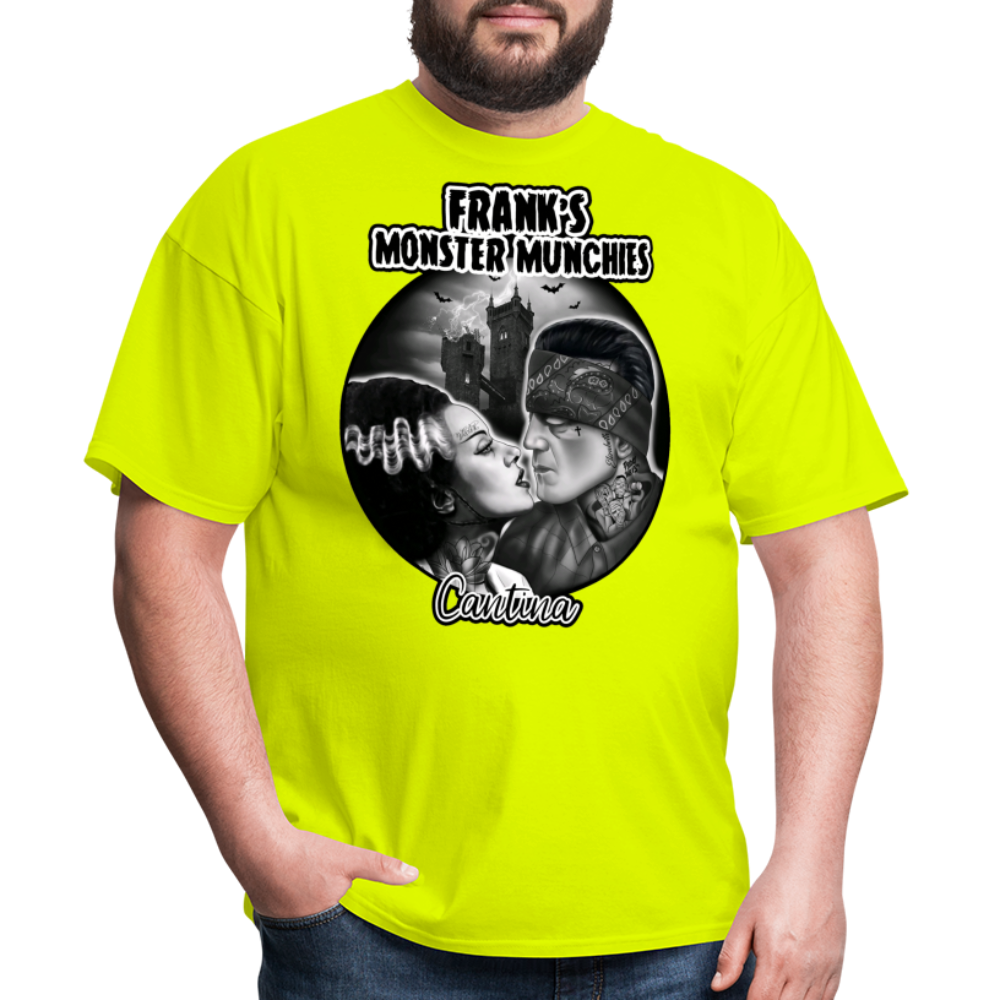 Frank's Monster Munchies Adult T-shirt - safety green