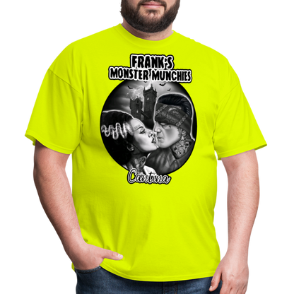 Frank's Monster Munchies Adult T-shirt - safety green