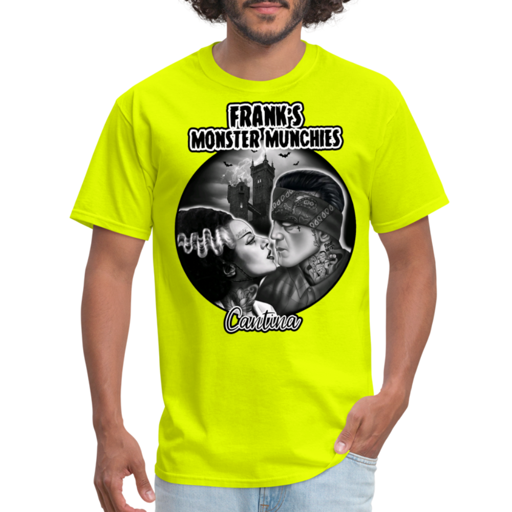 Frank's Monster Munchies Adult T-shirt - safety green