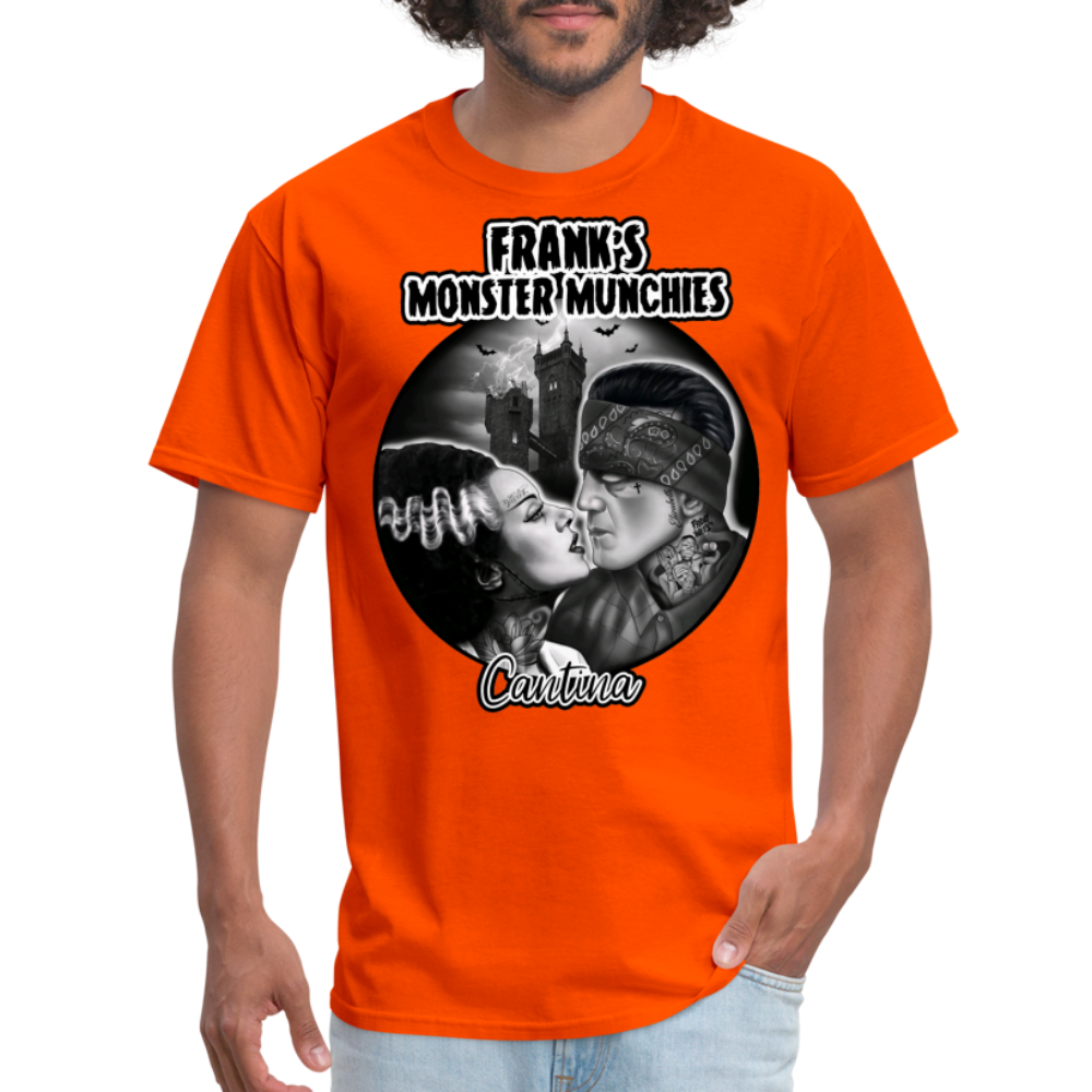 Frank's Monster Munchies Adult T-shirt - orange
