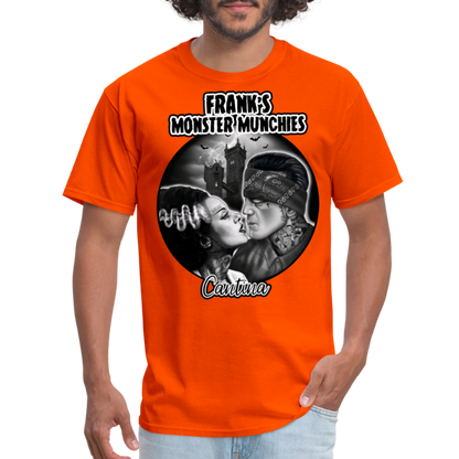 Frank's Monster Munchies Adult T-shirt - orange
