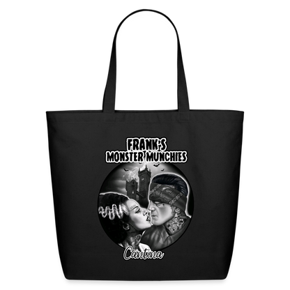 Frank's Monster Munchies Eco-Friendly Cotton Tote - black