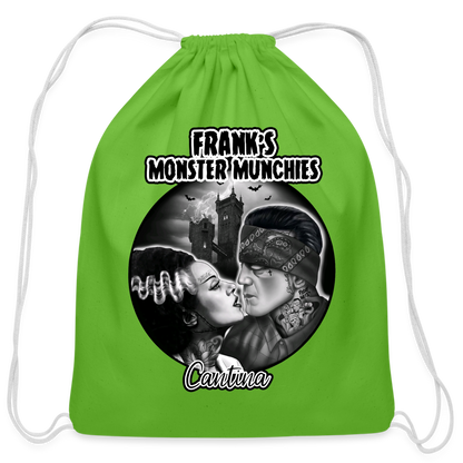 Frank's Monster Munchies Cotton Drawstring Bag - clover