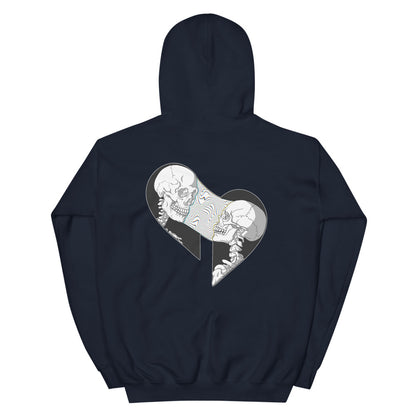 B/W V2 Soul Ties (White Heart) Hoodie