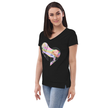 Soul Ties Recycled V-neck T-shirt