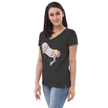 Soul Ties Recycled V-neck T-shirt