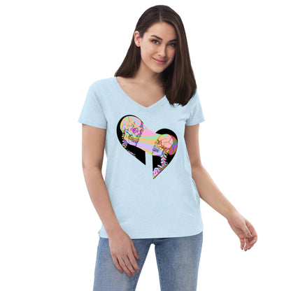 Soul Ties Recycled V-neck T-shirt