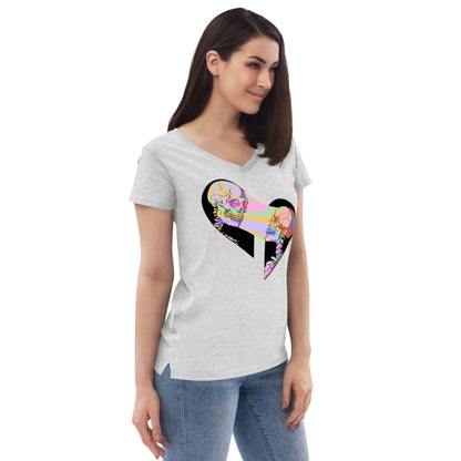 Soul Ties Recycled V-neck T-shirt